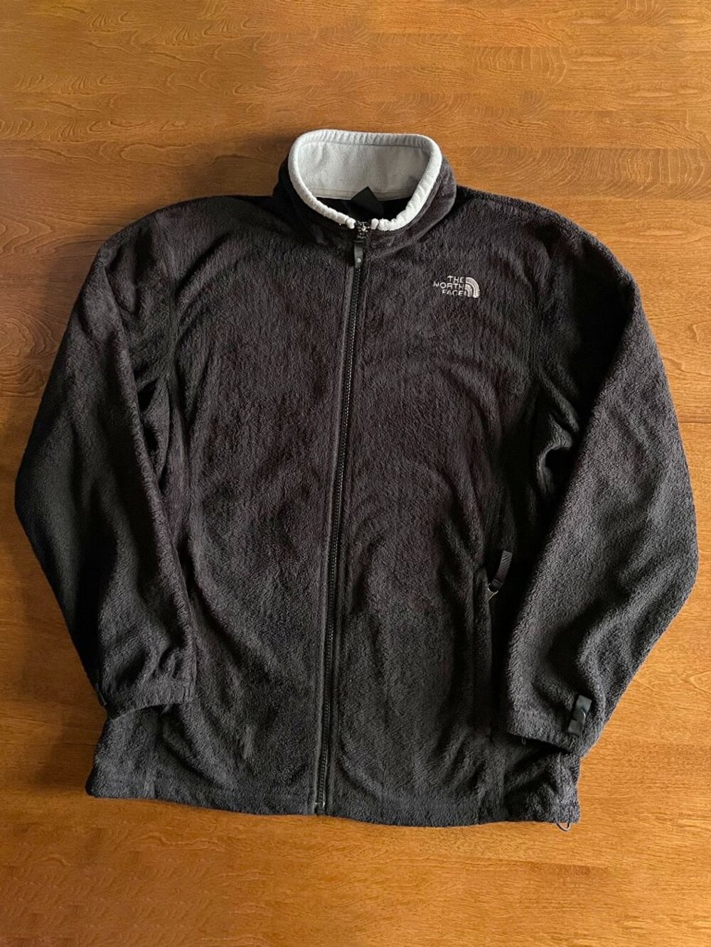 The North Face black plush fleece jacket XL